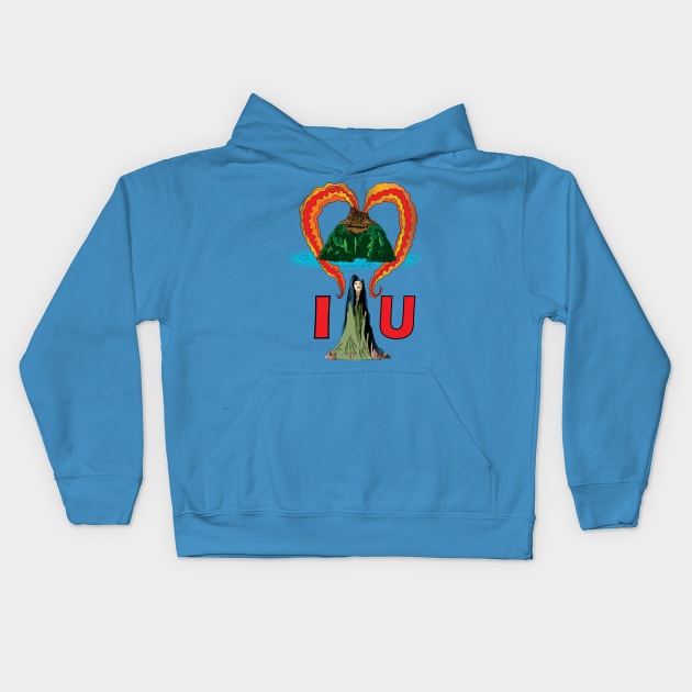 I lava you 3 Kids Hoodie by kcity58